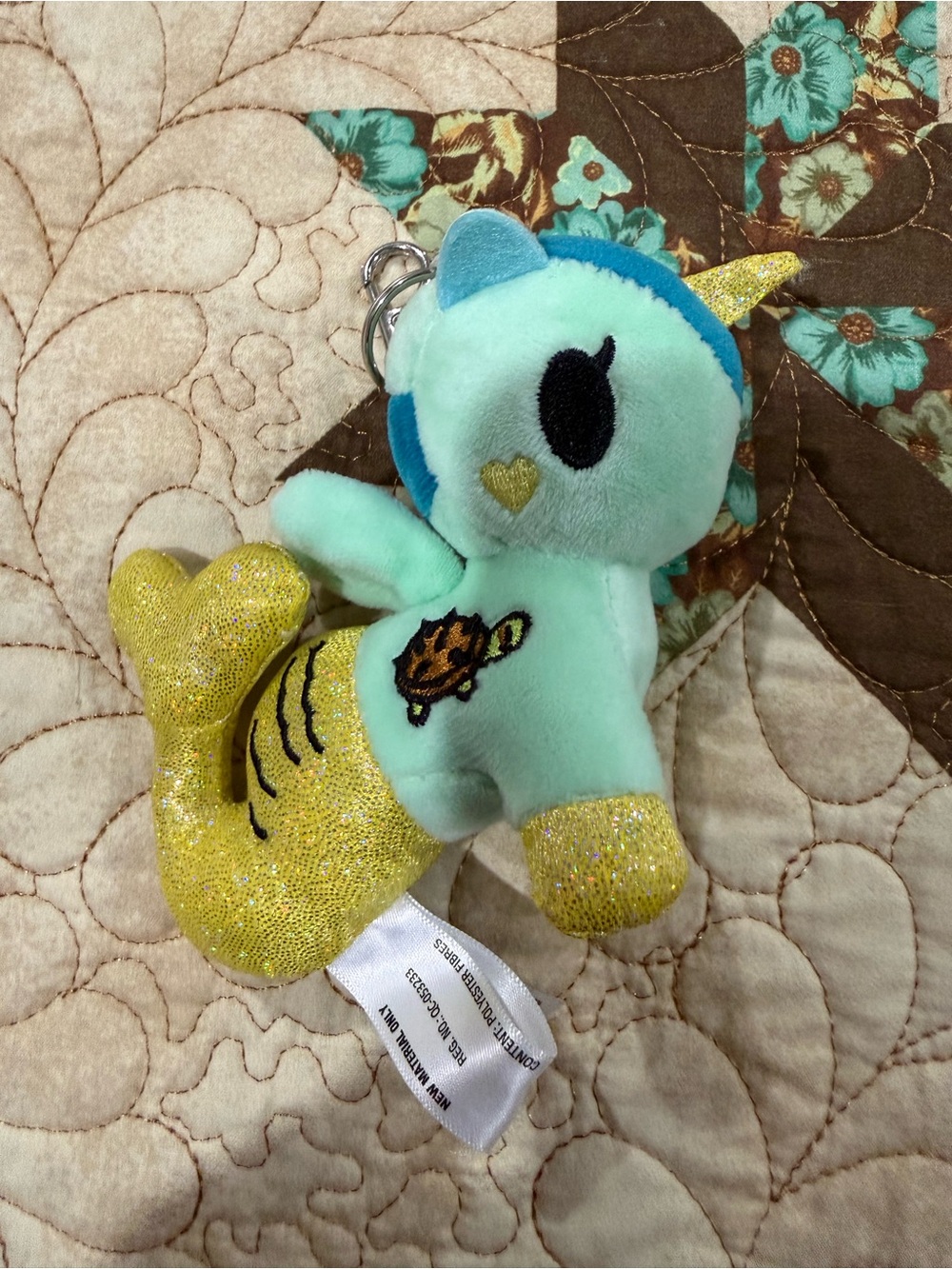 Tokidoki SEA GREEN Mermicorno Plush keychain
